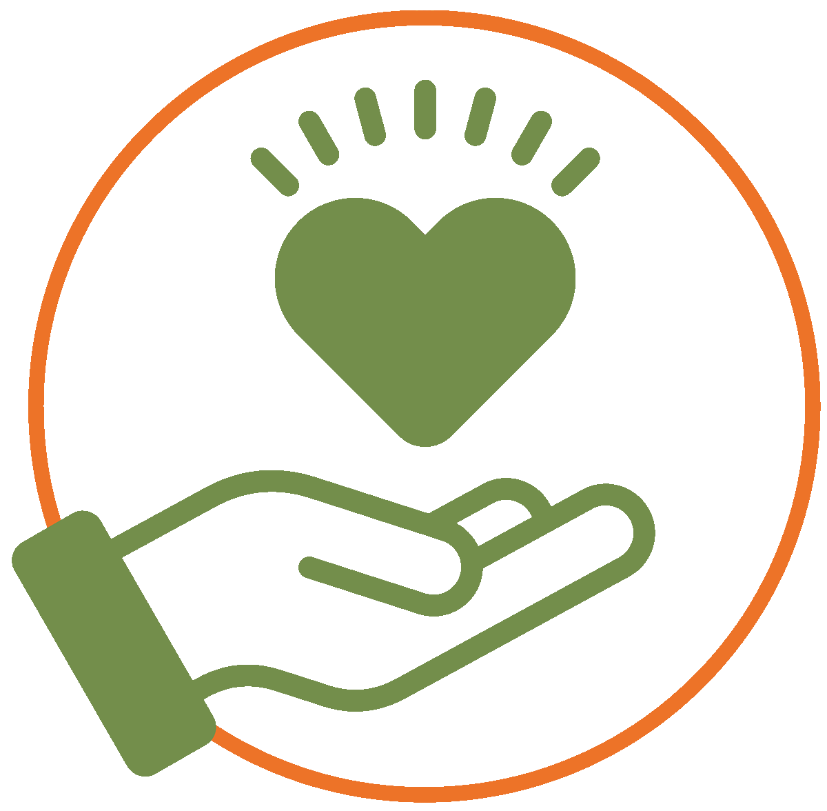 Support our cause symbol