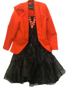 Red Jacket Evening Set